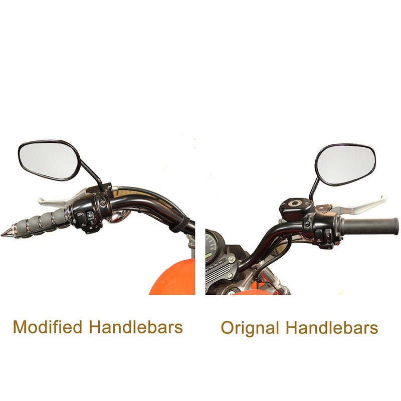 MISS MOLY Pair of 1" Dual Motorcycle Bar End Hand Grips Handlebar for Cruisers Harley Yamaha Suzuki-Silver - Image 4